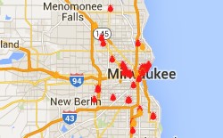 Milwaukee Bed Bug Reports Map